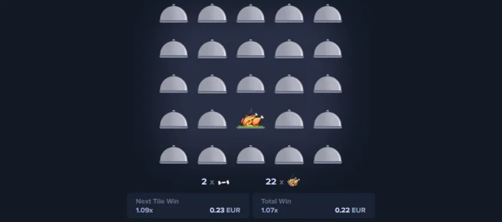 MyStake Chicken gameplay